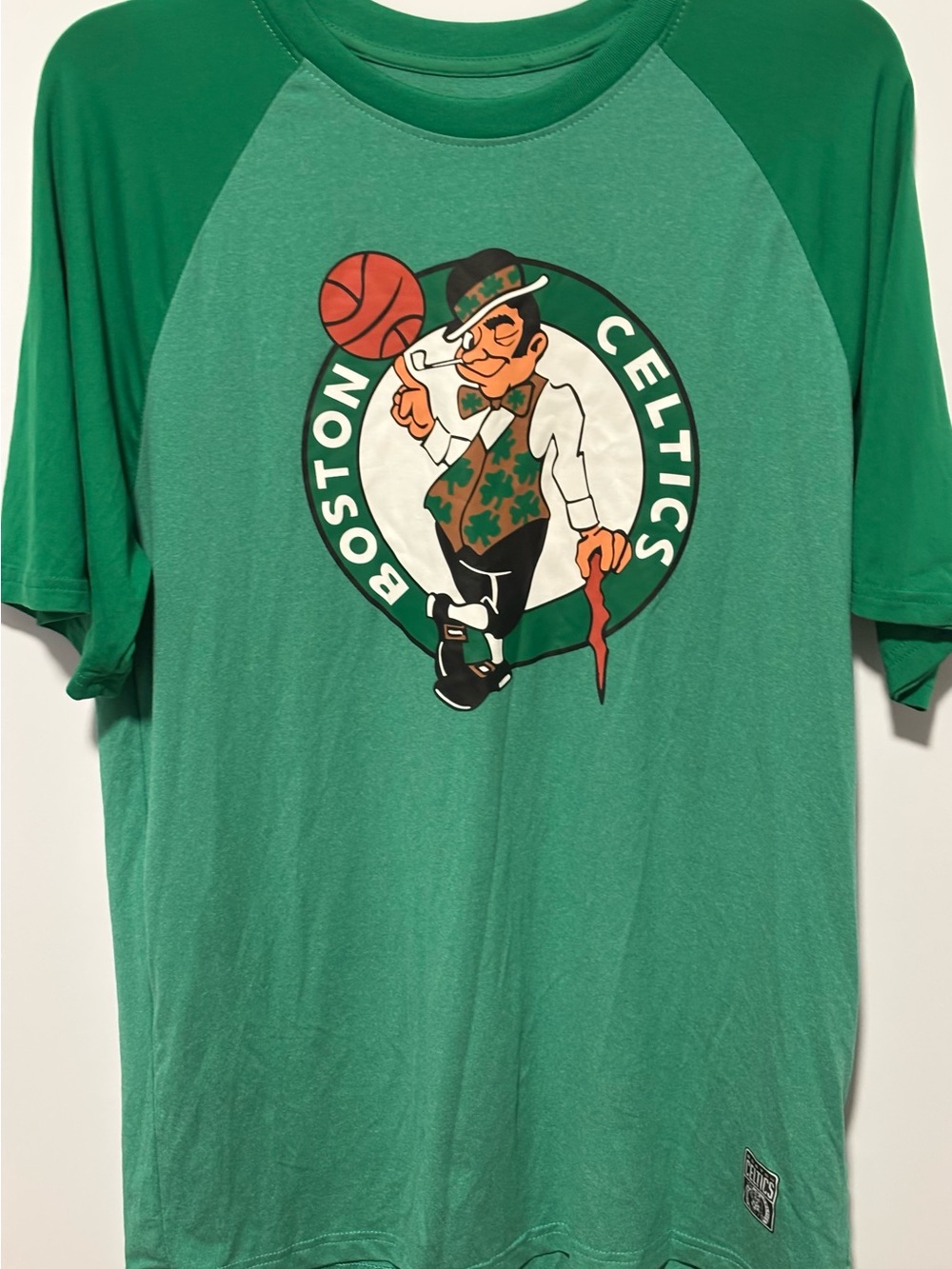 NBA Boston Celtics Green Raglan Short Sleeve Tee